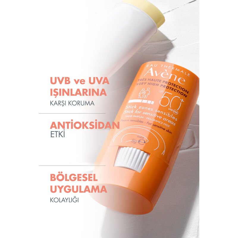 Avene Hassas Bölgeler İçin Güneş Koruyucu Stick Spf50+ 8 gr