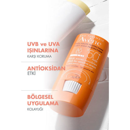 Avene Hassas Bölgeler İçin Güneş Koruyucu Stick Spf50+ 8 gr