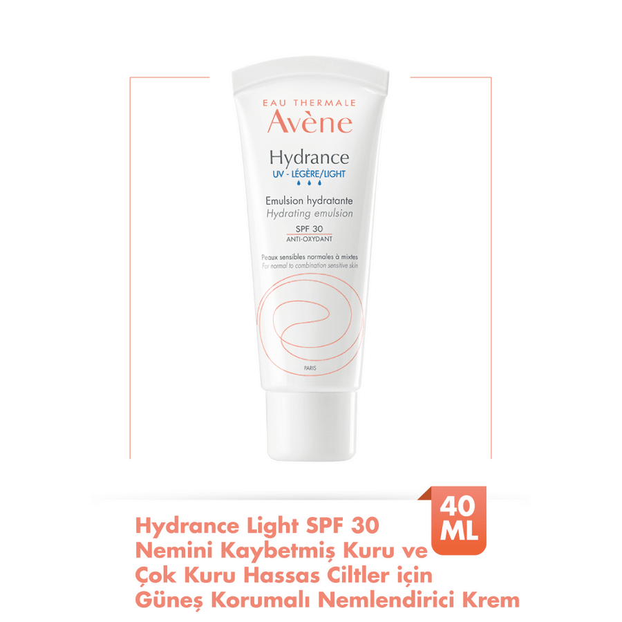 Avene Hydrance UV Legere Light Emülsiyon Nemlendirici SPF30 40 ml