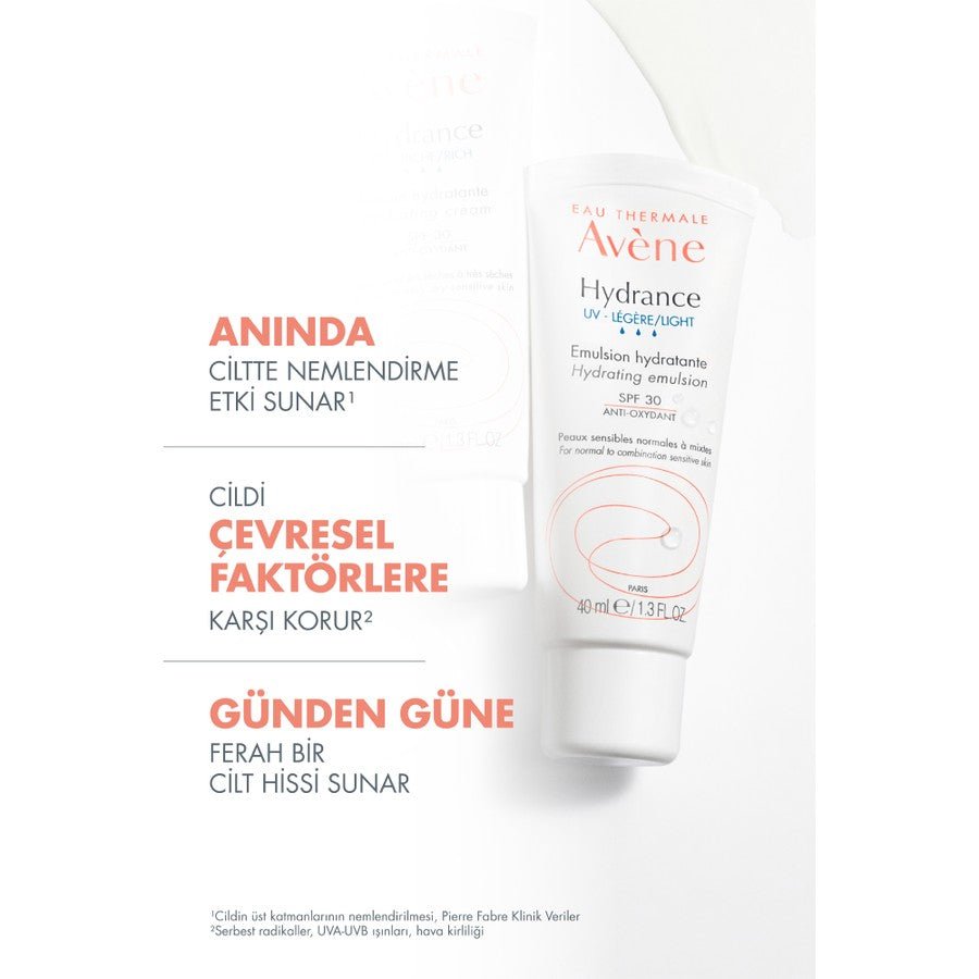 Avene Hydrance UV Legere Light Emülsiyon Nemlendirici SPF30 40 ml