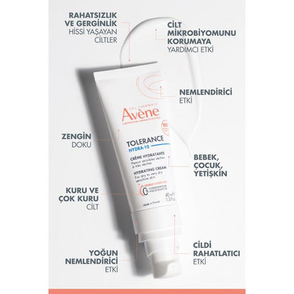 Avene Tolerance Hydra-10 Moisturizing Bakım Kremi 40 ml