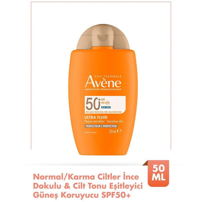 Avene Ultra Fluid Perfector SPF50+ Cilt Tonu Eşitleyici Renkli Güneş Kremi 50 ml