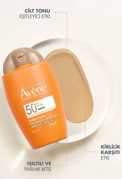 Avene Ultra Fluid Perfector SPF50+ Cilt Tonu Eşitleyici Renkli Güneş Kremi 50 ml