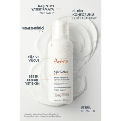 Avene Xeracalm A.D Baume Relipidante Cilt Yatıştırıcı Balsam 400 ml