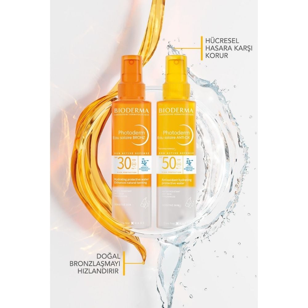Bioderma Photoderm Bronz Sun Protective Water SPF30 -Bronzlaştırıcı Güneş Koruyucu 200ml