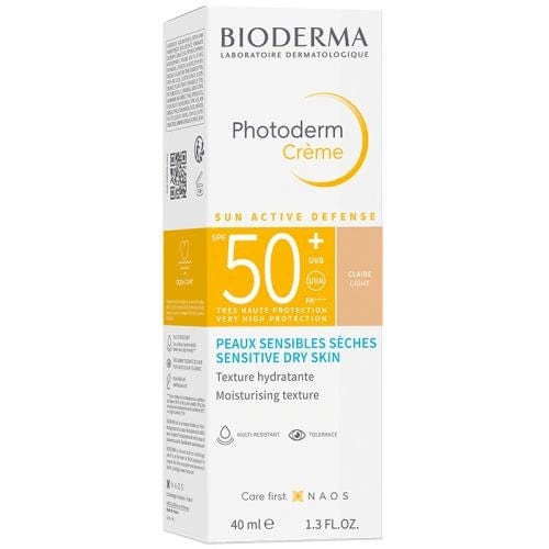 Bioderma Photoderm Kuru Ciltler için Yüksek Koruma Sağlayan Renkli Güneş Kremi SPF50+ 40 ml - Light