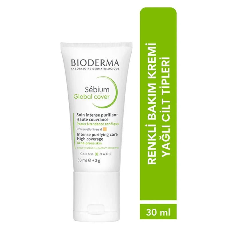 Bioderma Sebium Global Cover Renkli Bakım Kremi 30 ml