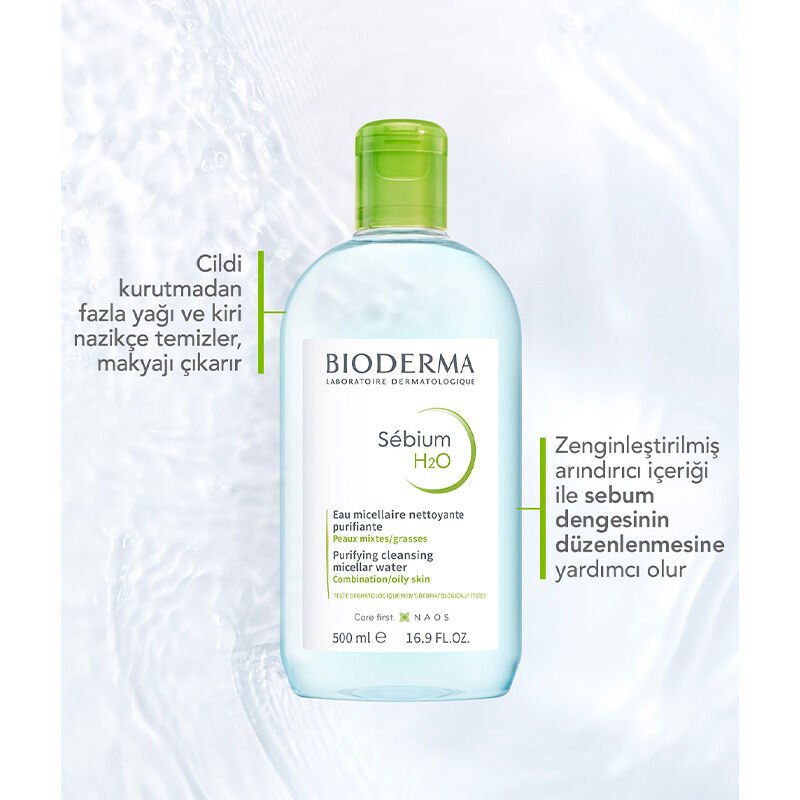 Bioderma Sebium H2O Yüz ve Makyaj Temizleme Suyu 100 ml