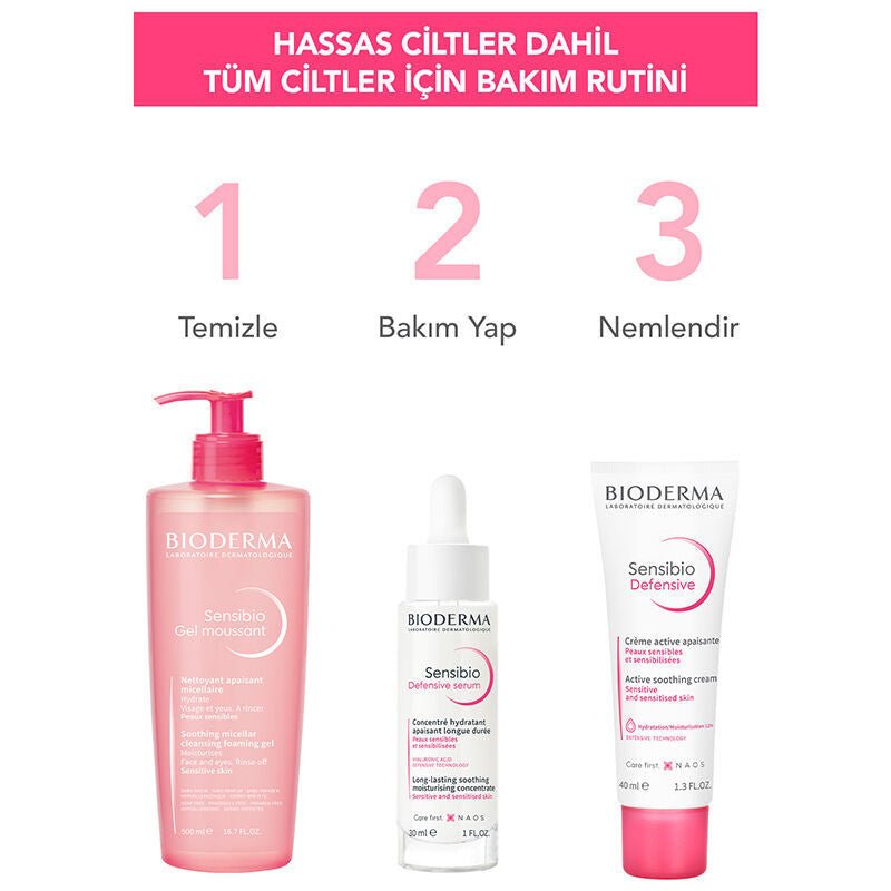 Bioderma Sensibio Foaming Gel Hassas Ciltler İçin Temizleyici Jel 100 ml