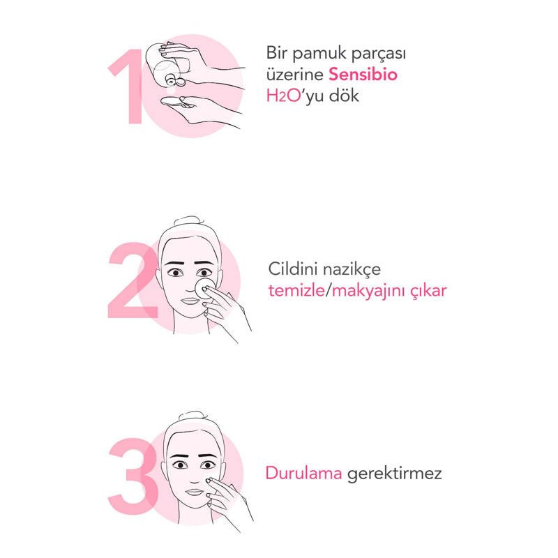 Bioderma Sensibio H2O Yüz ve Makyaj Temizleme Suyu 100 ml