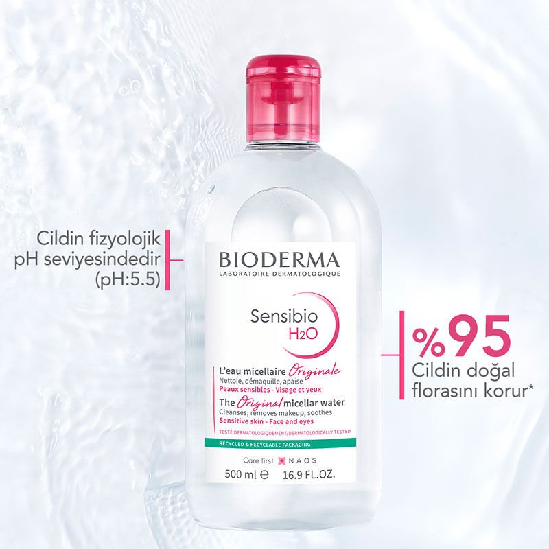 Bioderma Sensibio H2O Yüz ve Makyaj Temizleme Suyu 500 ml