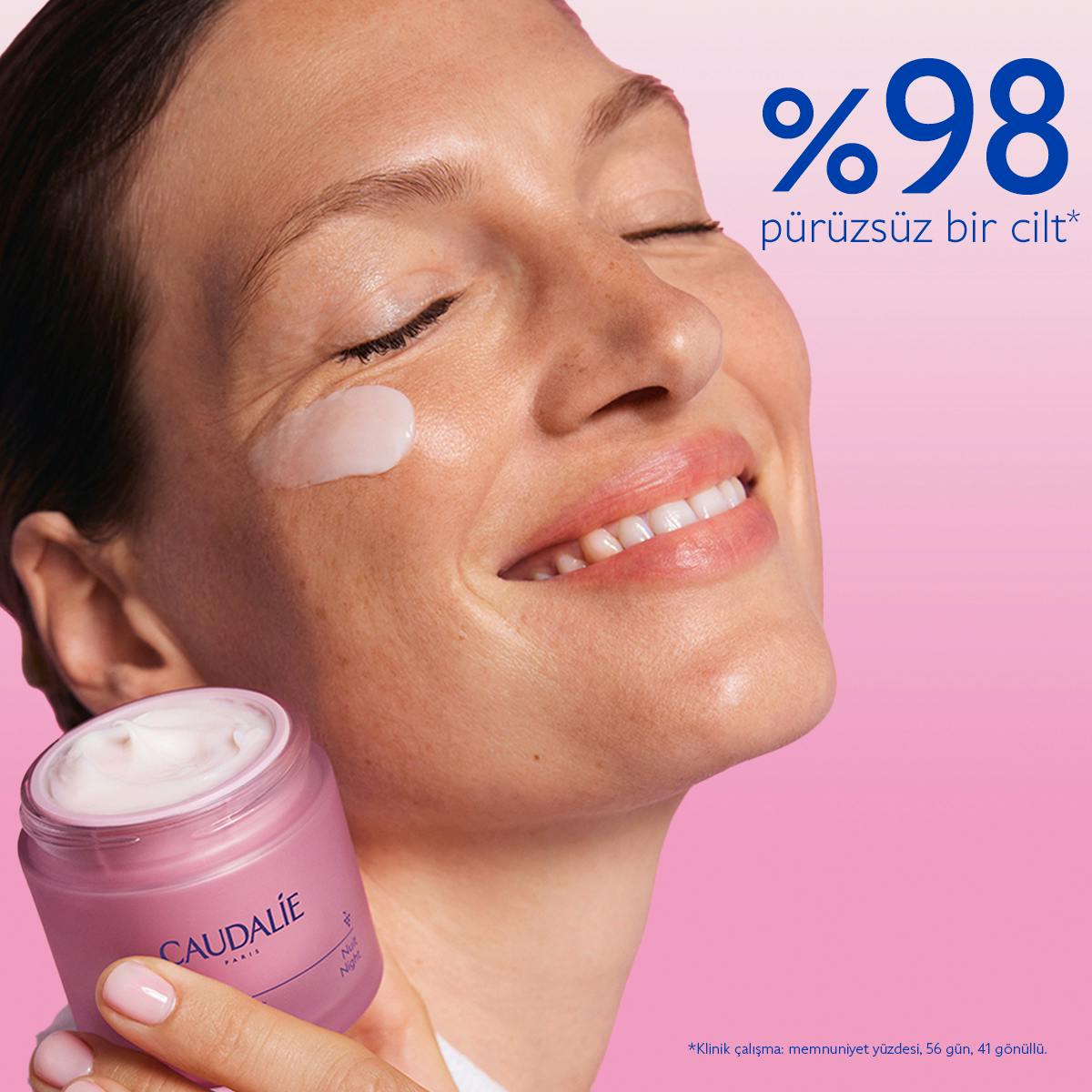 Caudalie Resveratrol Lift Sıkılaştırıcı Etkili Gece Bakım Kremi - Yedek Kapsül 50 ml