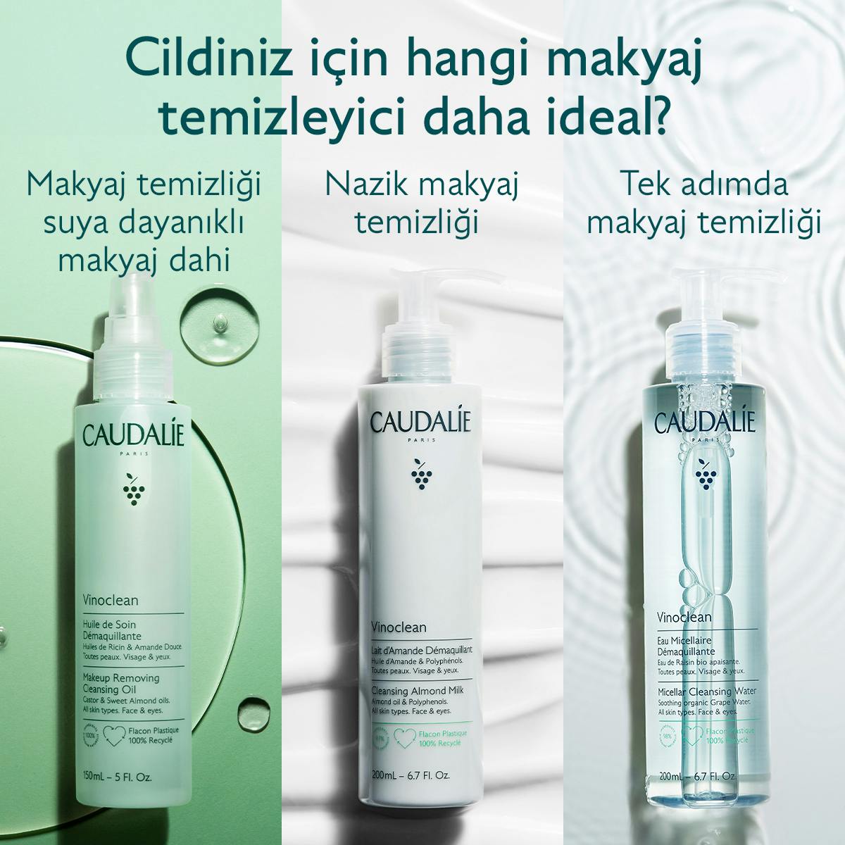 Caudalie Vinoclean Makyaj Temizleme Yağı 150 ml