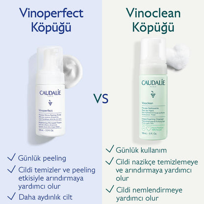 Caudalie Vinoperfect Işıltı Verici Mikro Peeling Temizleme Köpüğü 100 ml