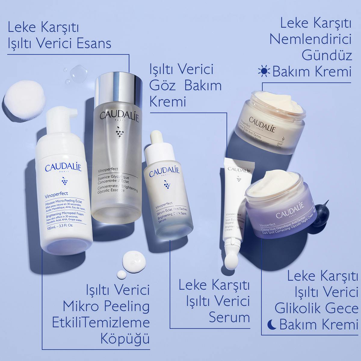Caudalie Vinoperfect Leke Karşıtı Glikolik Gece Bakım Kremi 50 ml