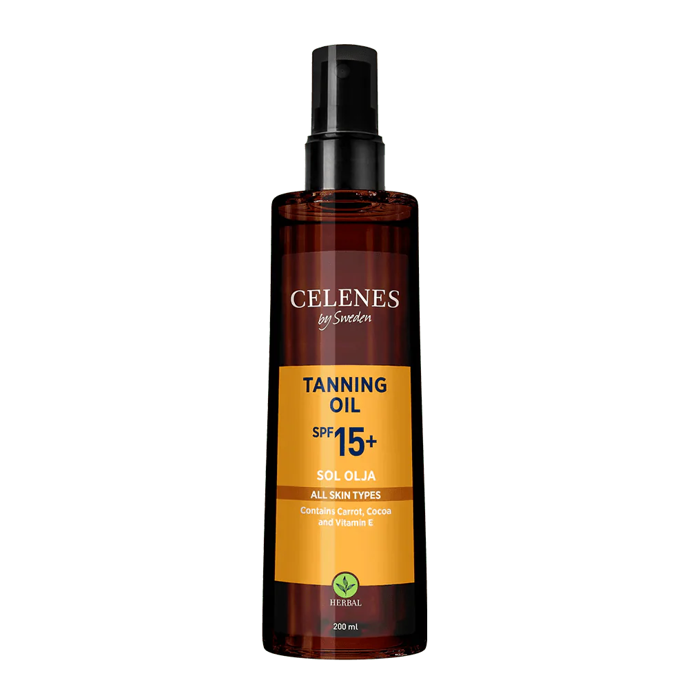 Celenes Herbal Bronzlaştırıcı Güneş Yağı Spf15 200 ml