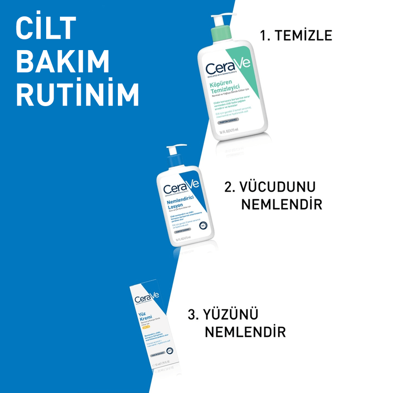 CeraVe Nemlendirici Yüz ve Vücut Losyonu-Seramid Ve Hyalüronik Asit İçerikli 473 ml