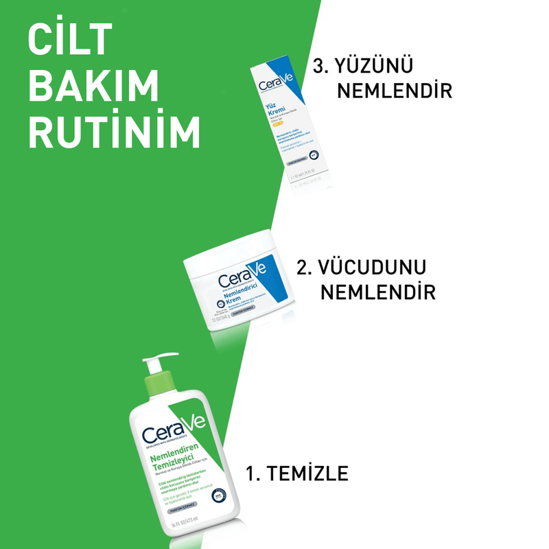 CeraVe Normal Ve Kuru Ciltler İçin Nemlendiren Temizleyici 236 ml