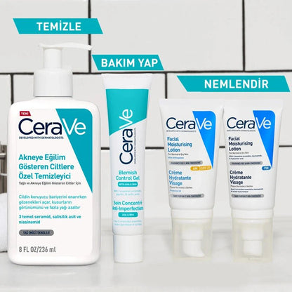 CeraVe Yağlı Ve Akneye Eğilimli Ciltler İçin Yüz Temizleme Jeli 236 ml