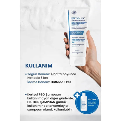 Ducray Kertyol PSO Deri Pullanmasına Karşı Şampuan 200 ml