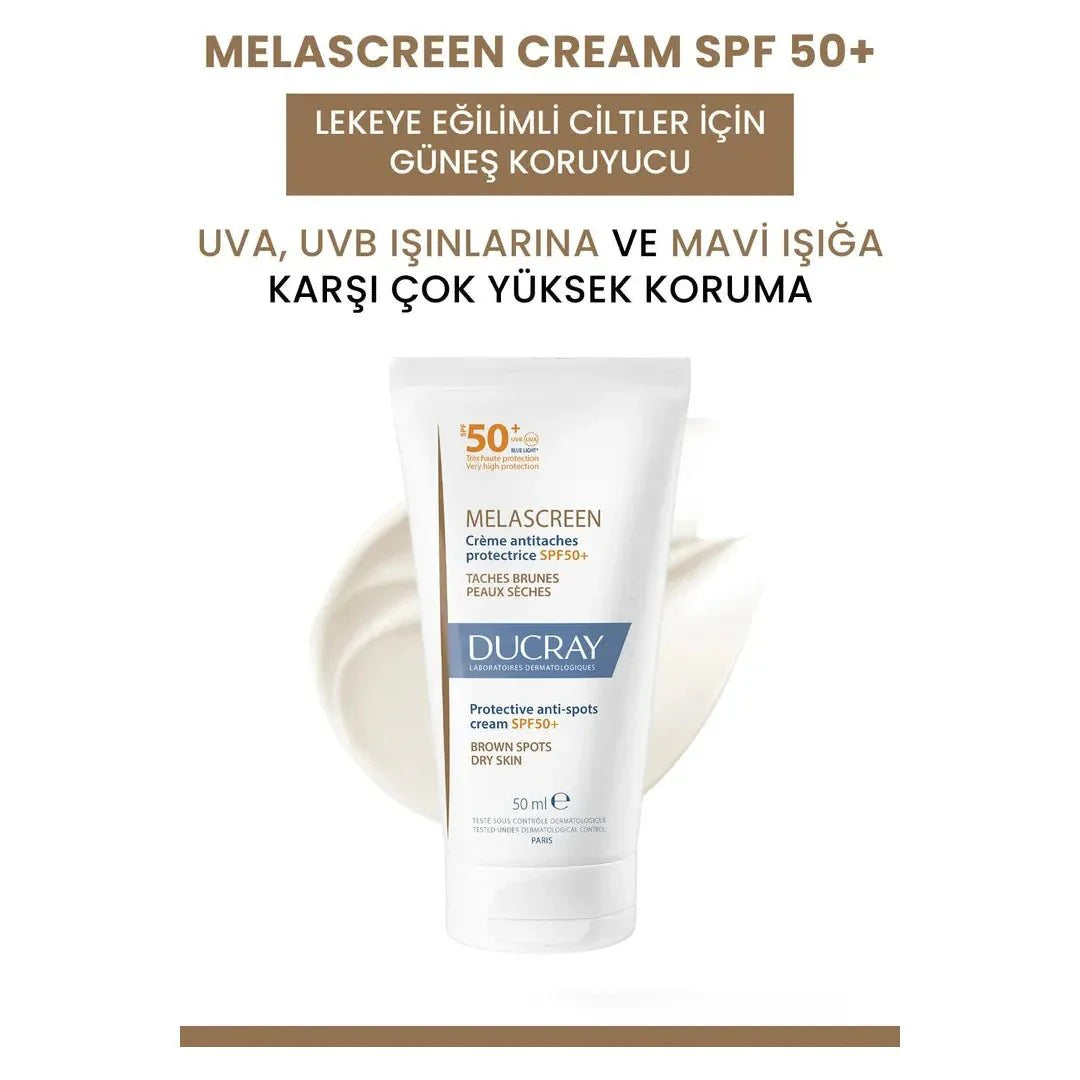 Ducray Melascreen Leke Karşıtı SPF 50+ Koruyucu Güneş Kremi 50 ml