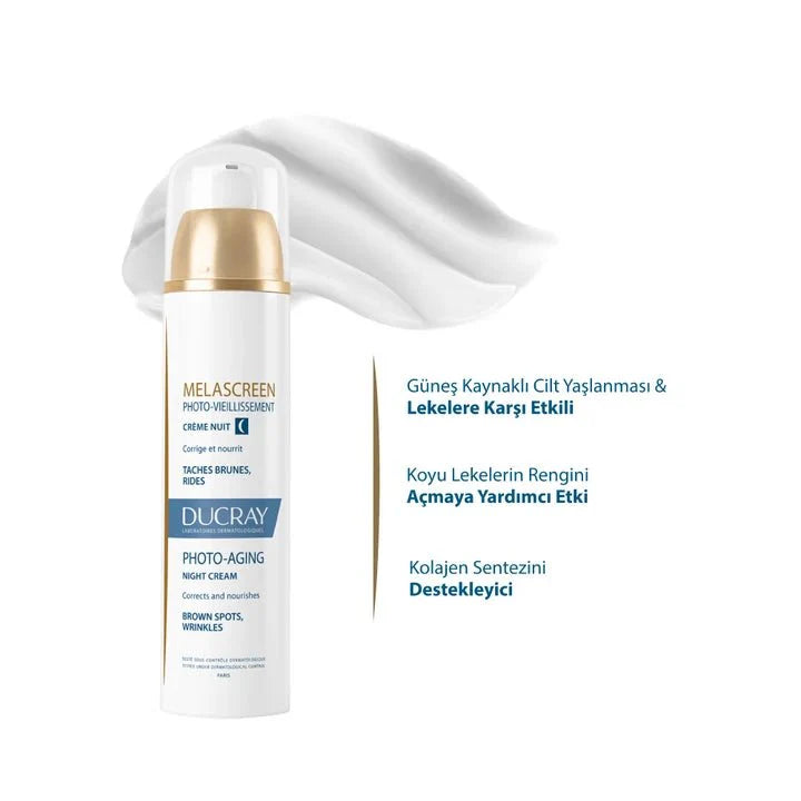 Ducray Melascreen Photo-Aging Nuit Leke Karşıtı Krem 50 ml