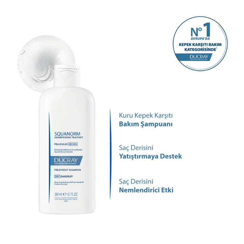 Ducray Squanorm Kuru-Kepek Önleyici Şampuan 200 ml