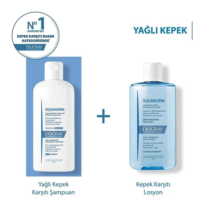 Ducray Squanorm Yağlı Kepek Karşıtı Bakım Şampuanı 200 ml