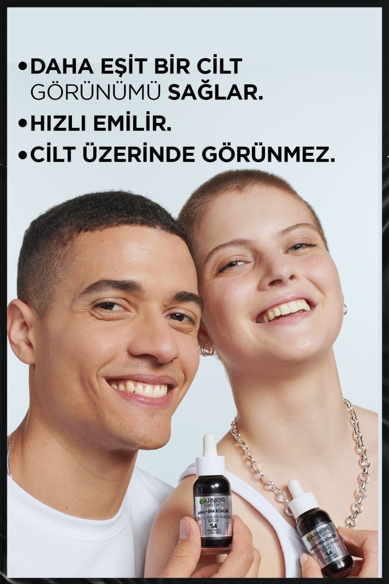 Garnier AHA+BHA Cilt Kusurları Karşıtı Serum %4 [NİASİNAMİD + PEELING ETKİLİ AHA+BHA] 30ML
