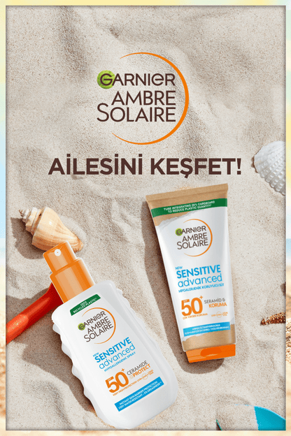 Garnier Ambre Solaire Sensitive Advanced Hipoalerjenik Güneş Koruyucu Sprey SPF50+ 150ML