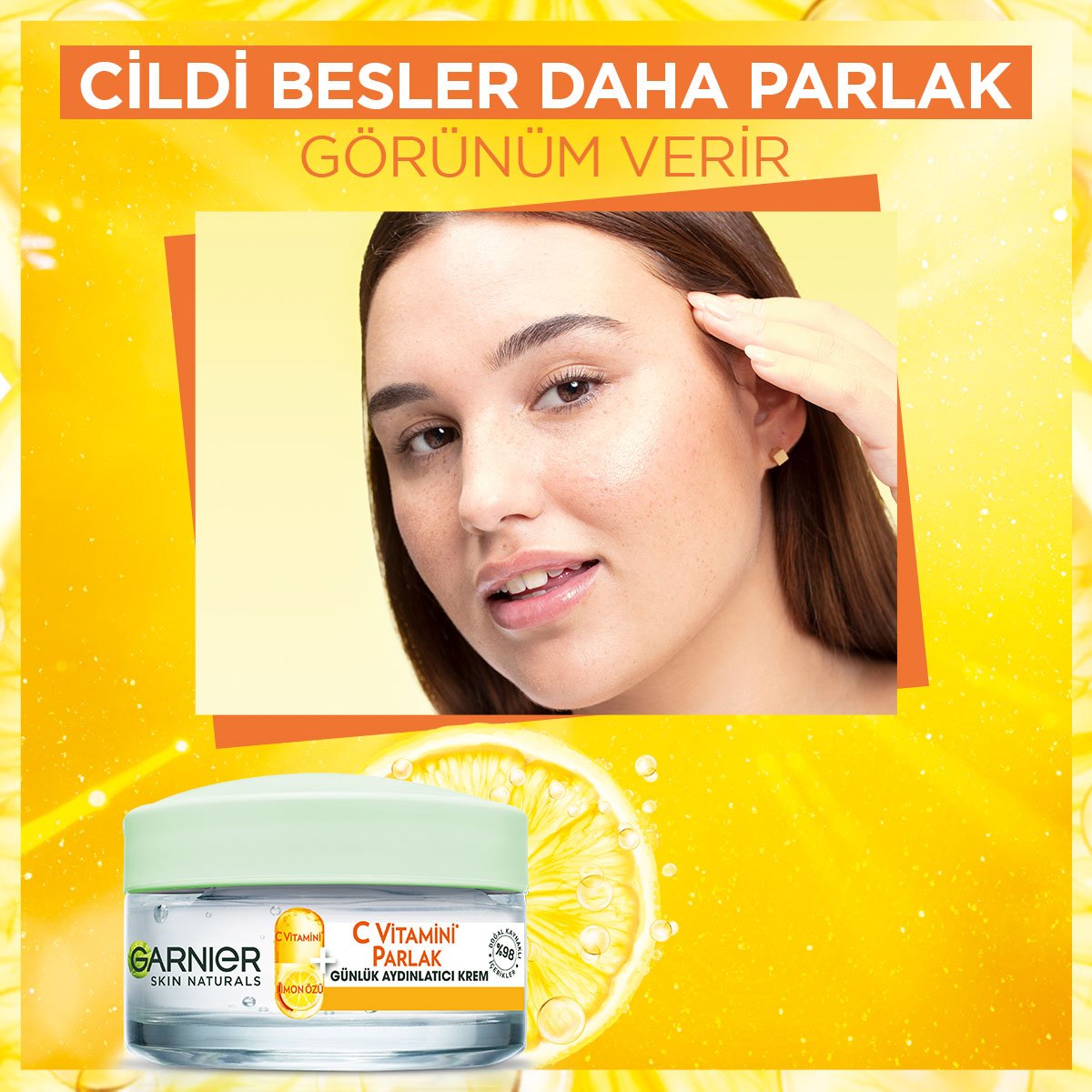 Garnier C Vitamini Parlak Günlük Aydınlatıcı Nemlendirici Krem 50ml