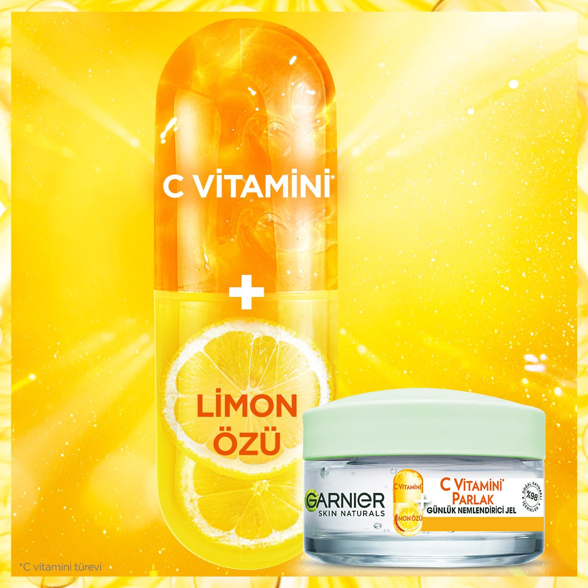 Garnier C Vitamini Parlak Günlük Nemlendirici Jel 50ml