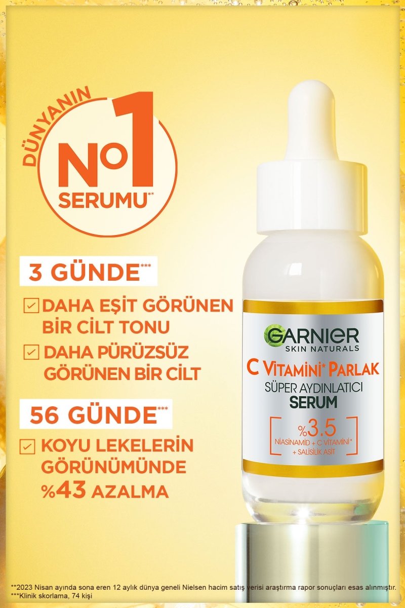 Garnier C Vitamini Parlak Süper Aydınlatıcı Serum 30 ml