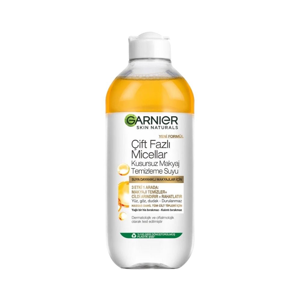 Garnier Çift Fazlı Micellar Kusursuz Makyaj Temizleme Suyu 400ML