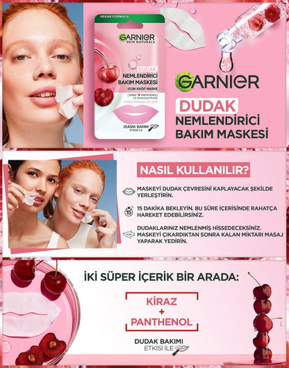 Garnier Dudak Nemlendirici Bakım Maskesi