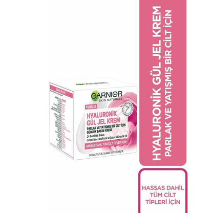 Garnier Hyaluronik Gül Jel-Krem - Parlak ve Yatışmış Bir Cilt İçin Günlük Bakım Kremi