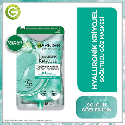 Garnier Hyaluronik Kriyojel Yorgunluk Karşıtı Soğutucu Göz Maskesi