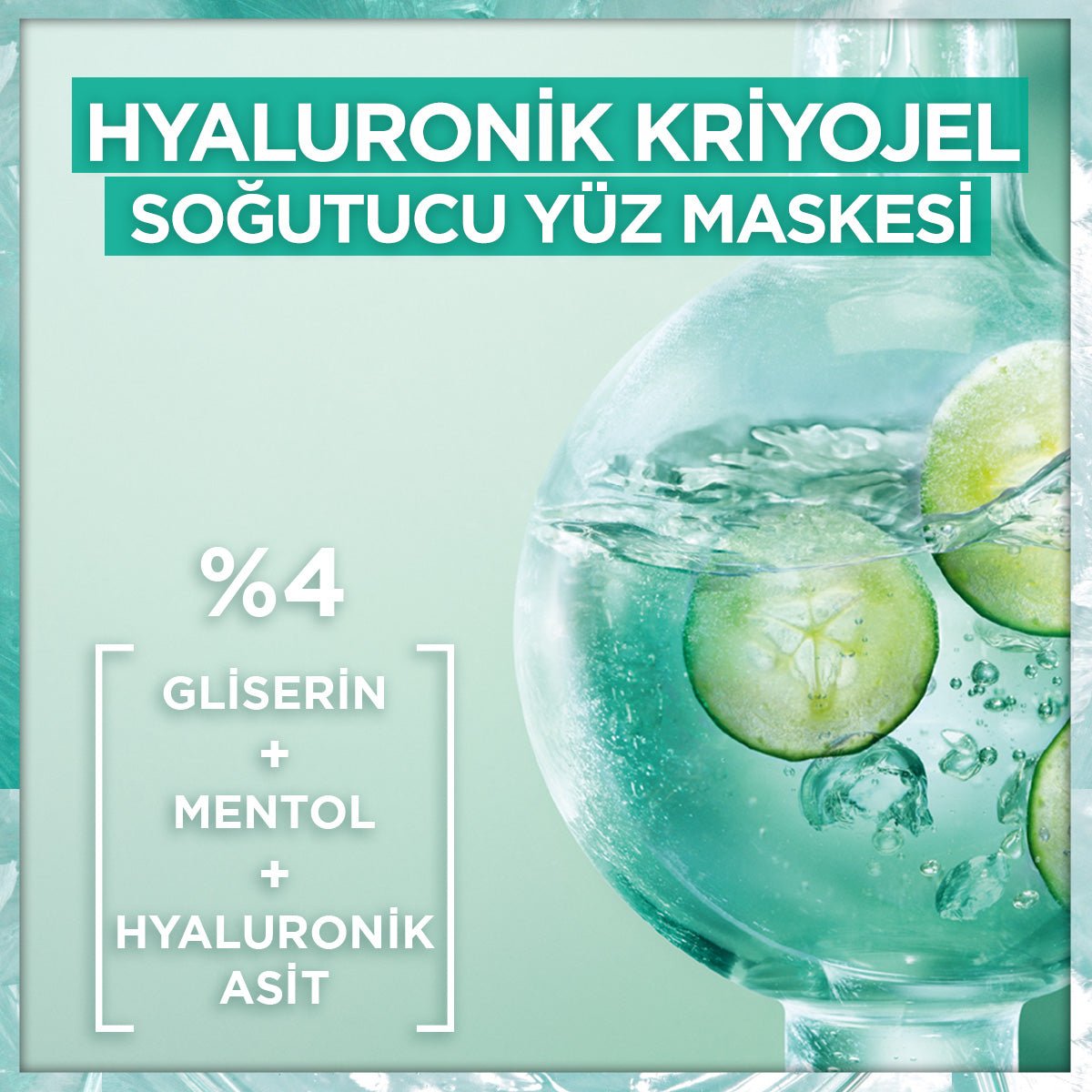 Garnier Hyaluronik Kriyojel Yorgunluk Karşıtı Soğutucu Yüz Maskesi
