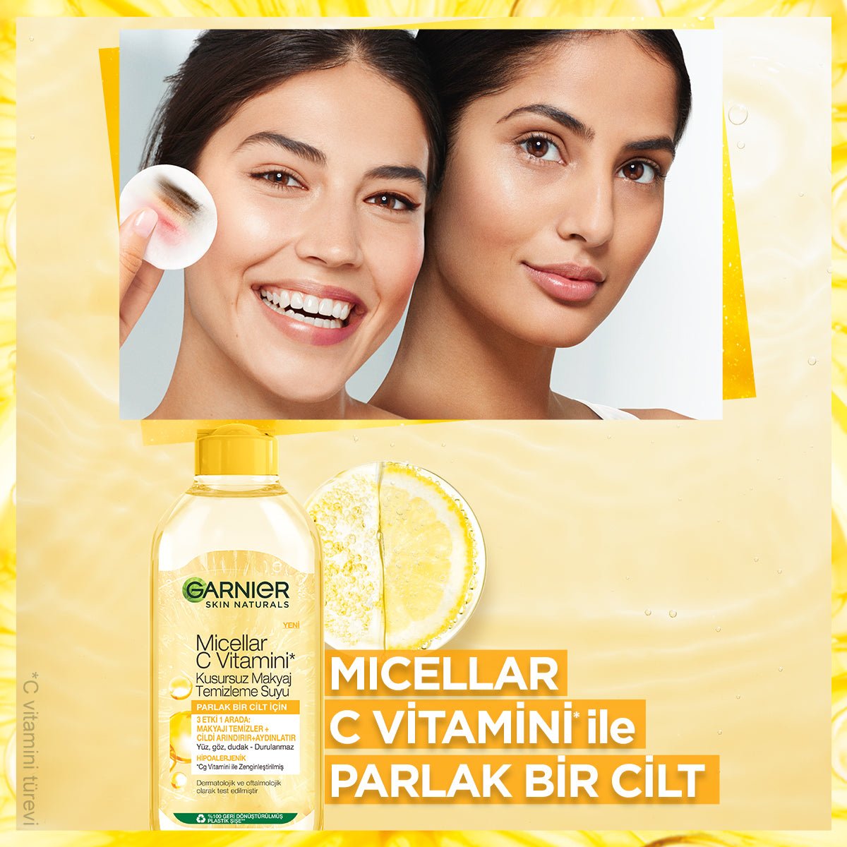 Garnier Micellar C Vitamini Kusursuz Makyaj Temizleme Suyu 400ml