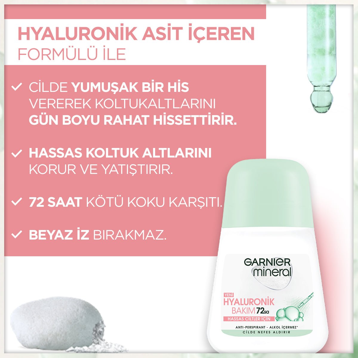 Garnier Mineral Hyaluronik Bakım Roll-on Deodorant