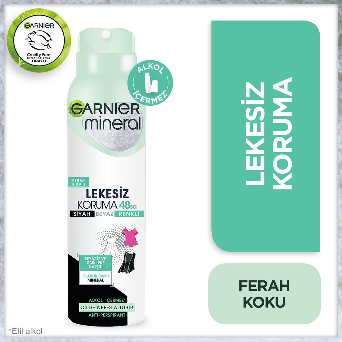 Garnier Mineral Lekesiz Koruma Ferah Koku Spray Deodorant