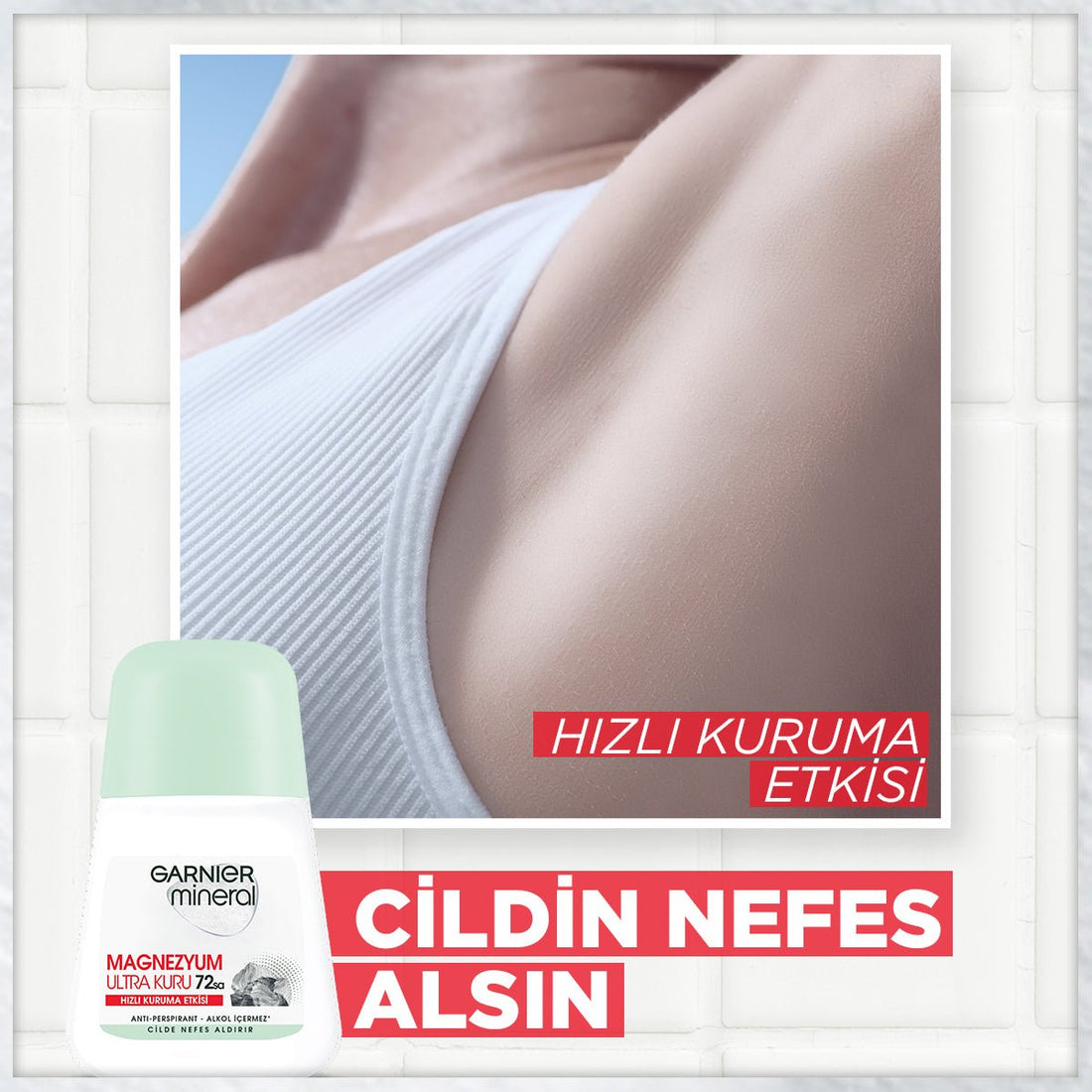 Garnier Mineral Magnezyum Ultra Kuru Roll-on