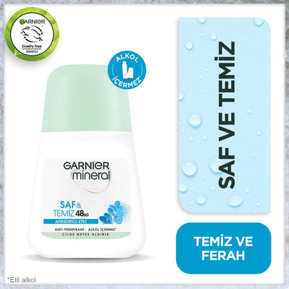 Garnier Mineral Saf ve Temiz Roll-On Deodorant