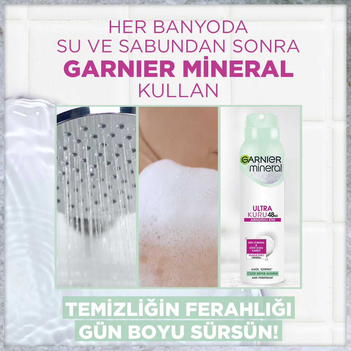 Garnier Mineral Ultra Kuru Sprey Deodorant