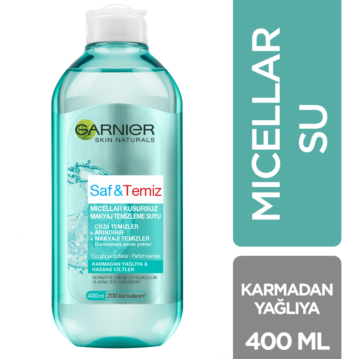 Garnier Saf &amp; Temiz Micellar Kusursuz Makyaj Temizleme Suyu 400ML