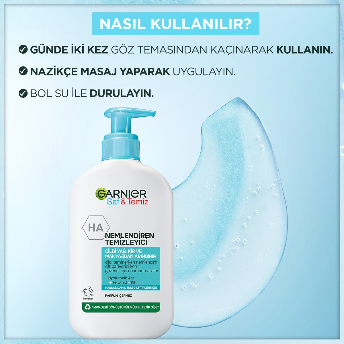 Garnier Saf&amp;Temiz Nemlendiren Temizleyici 250 ml