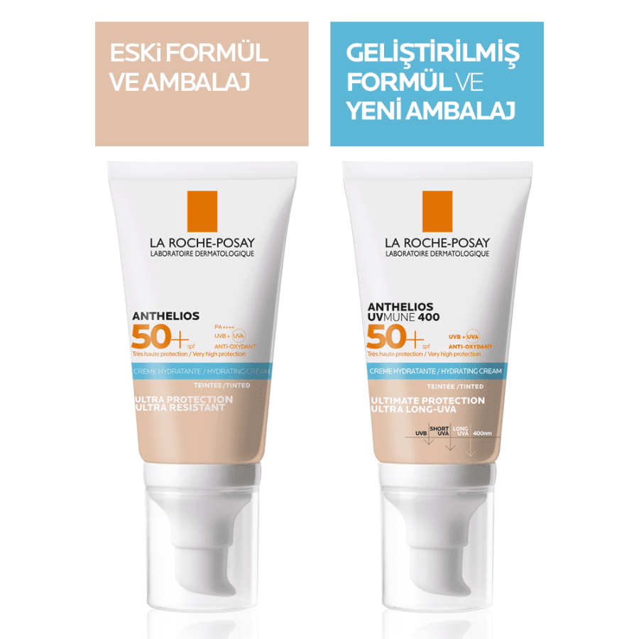La Roche Posay Anthelios UVMune SPF50+ Nemlendirici Renkli Güneş Kremi 50 ml