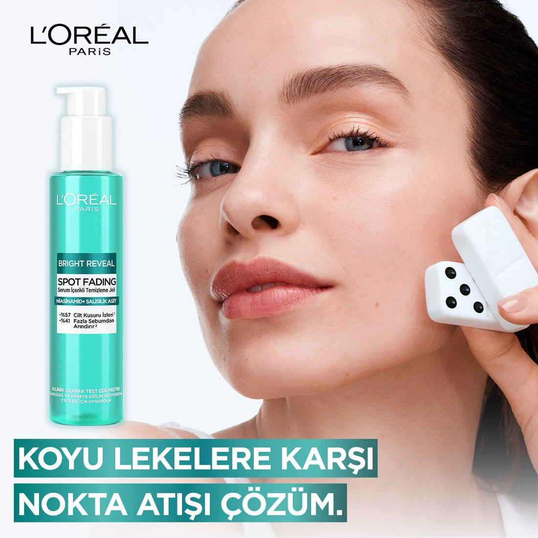 Loreal Paris Bright Reveal Cilt Kusuru İzi Karşıtı, Serum İçerikli Temizleme Jeli Niasinamid+Salisilik Asit 150ml