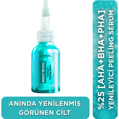 Loreal Paris Bright Reveal Koyu Lekelere Karşı Hızlı Etkili Yenileyici Peeling Serum 25% [AHA + BHA + PHA] 25ml