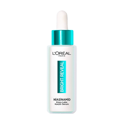 Loreal Paris Bright Reveal Sivilce, Güneş, Yaşlanma Lekelerinde Etkili Koyu Leke Karşıtı Serum 10%Niasinamid 30ml